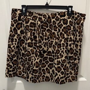 Banana Republic Factory Leopard Print Skirt